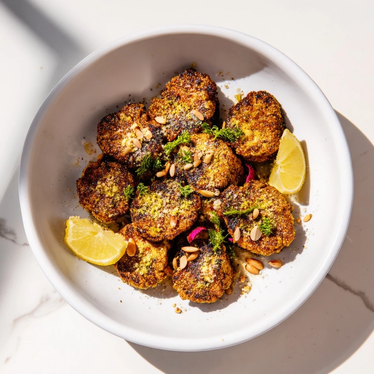 Roasted Cauliflower Tahini Drizzle