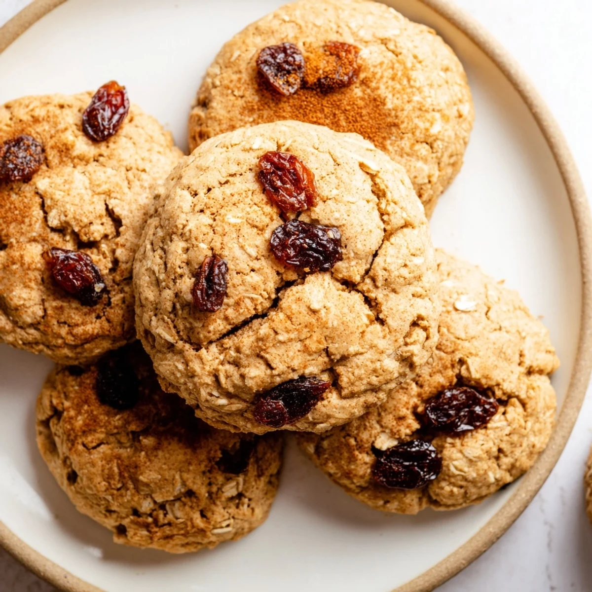 Soft-Baked Oatmeal Raisin Cookies