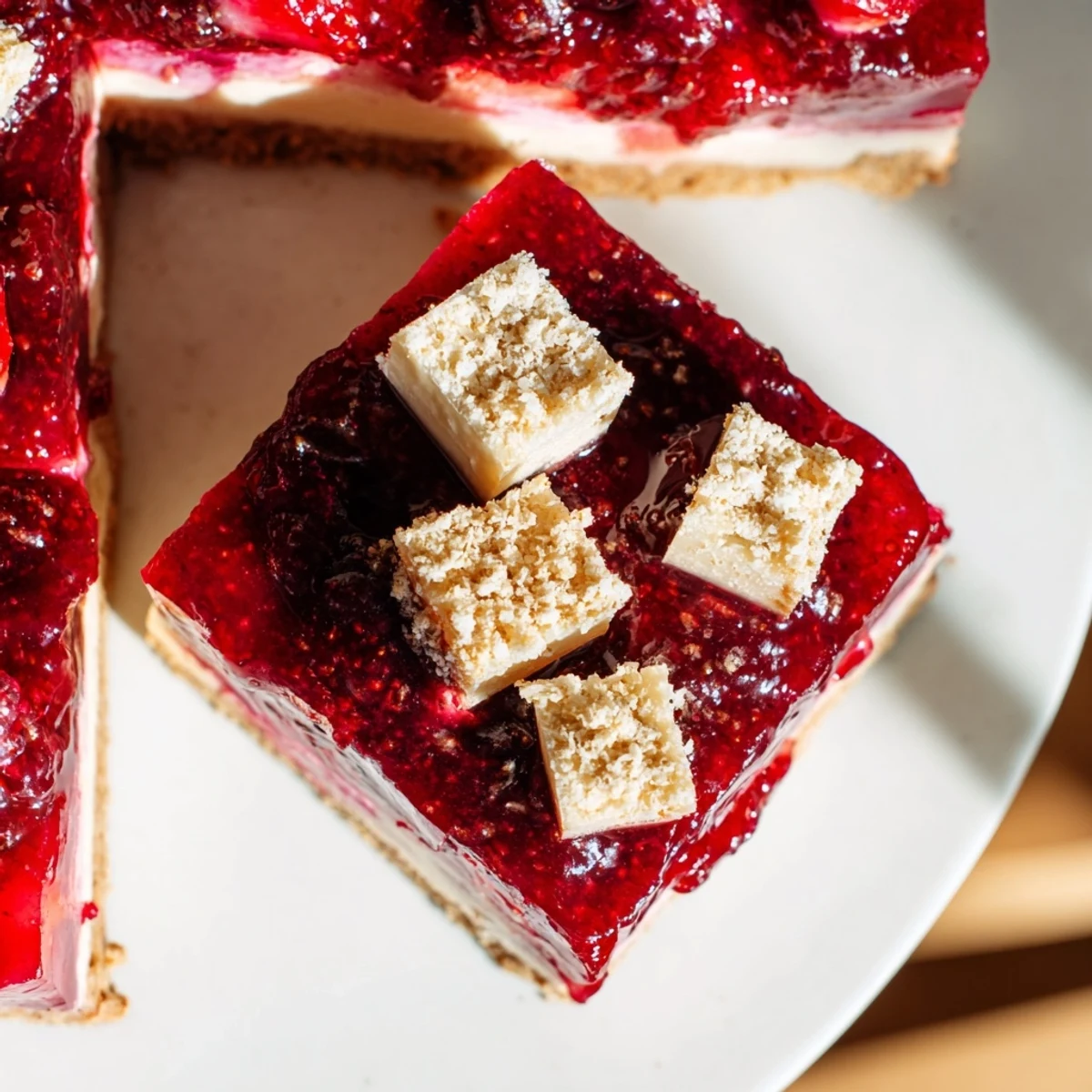 Imagine buttery, golden Simple Homemade Strawberry Jam Squares showcasing perfect crumb topping and delicious jam.