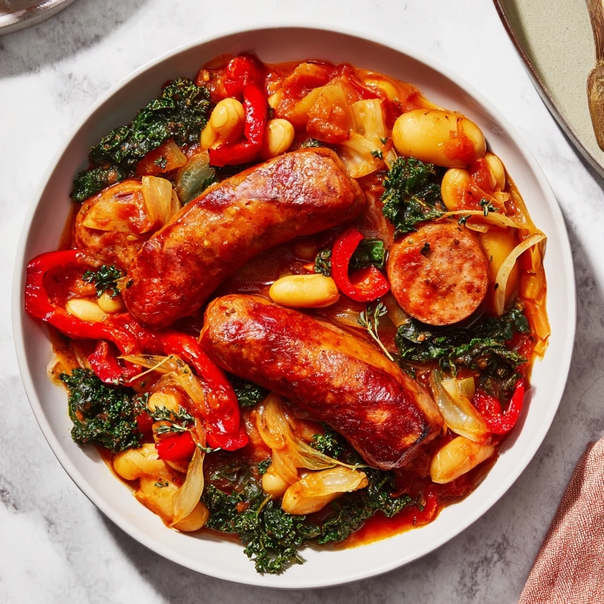 One-Pot Sausage White Bean