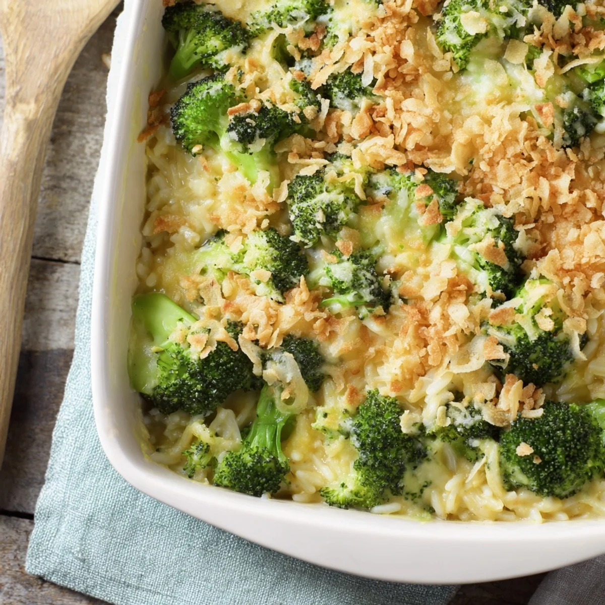 Cheesy Broccoli Rice Bake