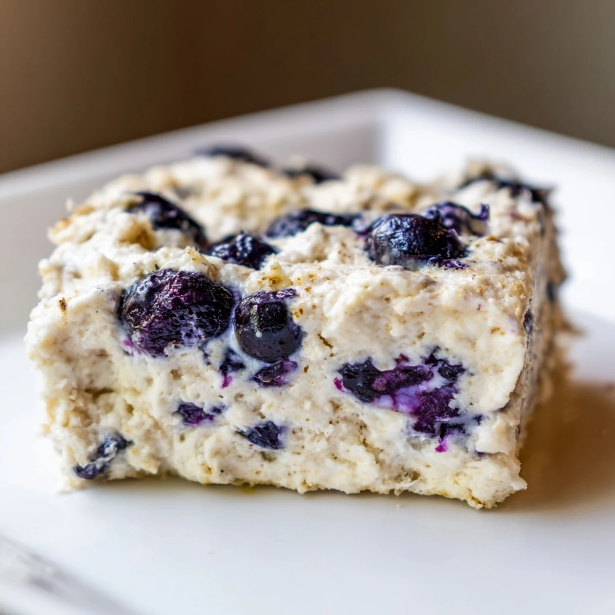 Enjoy a healthy serving of this delicious Blueberry Cottage Cheese Bake, sweet and full of fresh blueberries for breakfast.