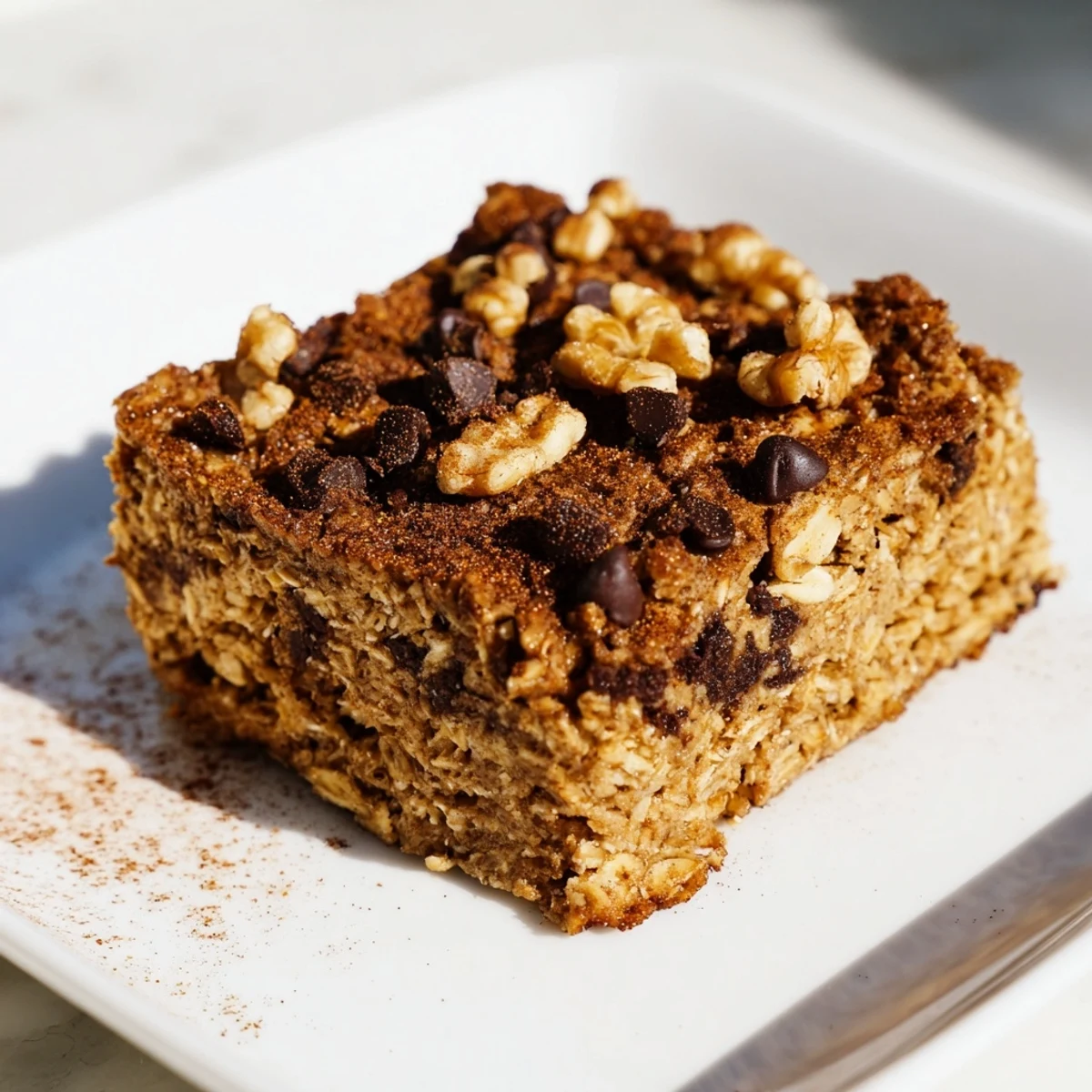 Imagine warm, soft Baked Oats That Taste Like Cake, perfectly baked with a brown, slightly crisp top.