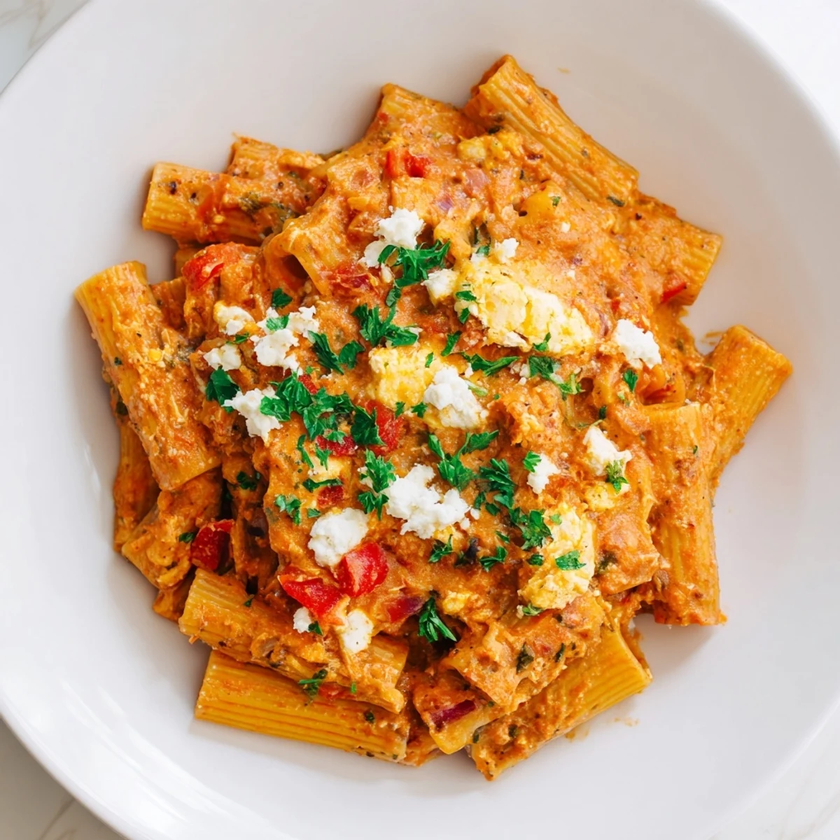 This comforting dish presents Shakshuka Baked Pasta; imagine pasta and eggs baked in flavorful tomato sauce.