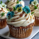 Spring Cupcakes Edible Flowers