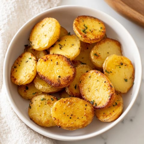 Crispy Garlic Butter Smash