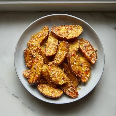Golden Crispy Sweet Potato Wedges