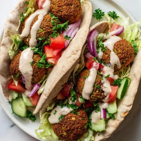 Crispy Falafel Pita Pocket