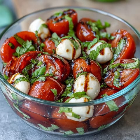 Layered Mason Jar Caprese Salad featuring ripe tomatoes, creamy mozzarella, and fragrant basil, perfect for picnics and meal prep.  