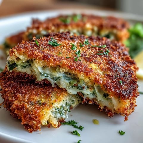 Golden-brown Vegetarian Cabbage Schnitzel, perfectly crispy and served with lemon.