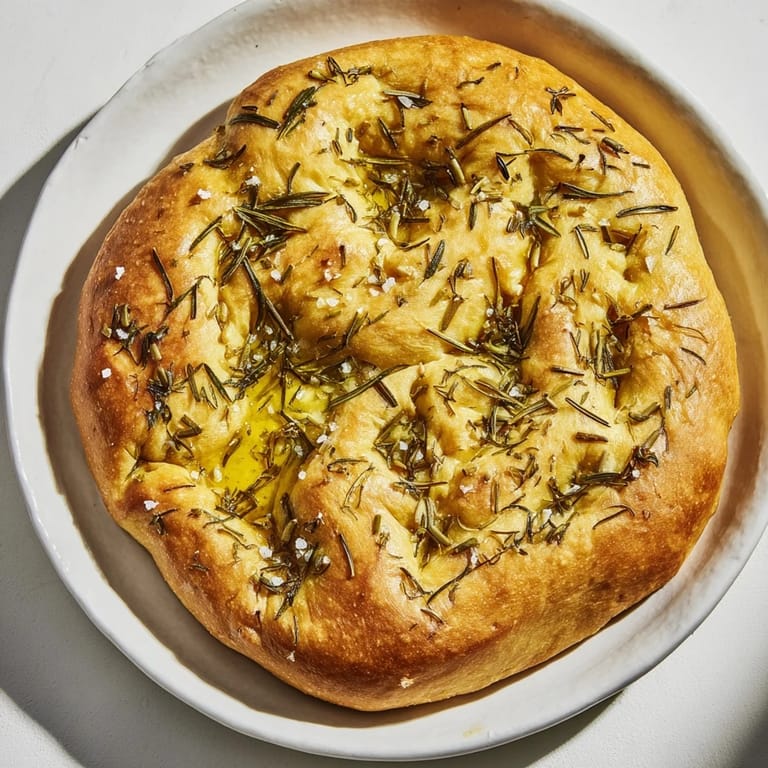 This delicious Quick Homemade Flatbread features bubbles, fresh herbs, and flaky sea salt, perfect for sharing.