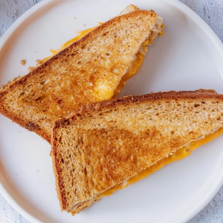 Crispy air fryer grilled cheese sandwich, oozing with cheese—perfect for a quick and easy lunch.