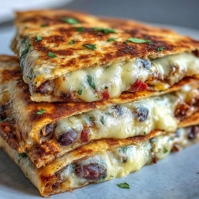 Salsa and sour cream dips sit beside the warm, vegetarian Blooming Quesadilla Ring.