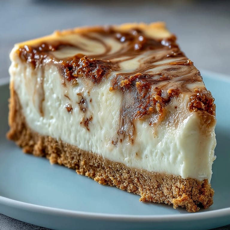 Savory-sweet Hojicha Cheesecake topped with whipped cream and a dusting of hojicha powder, served on a rustic plate.