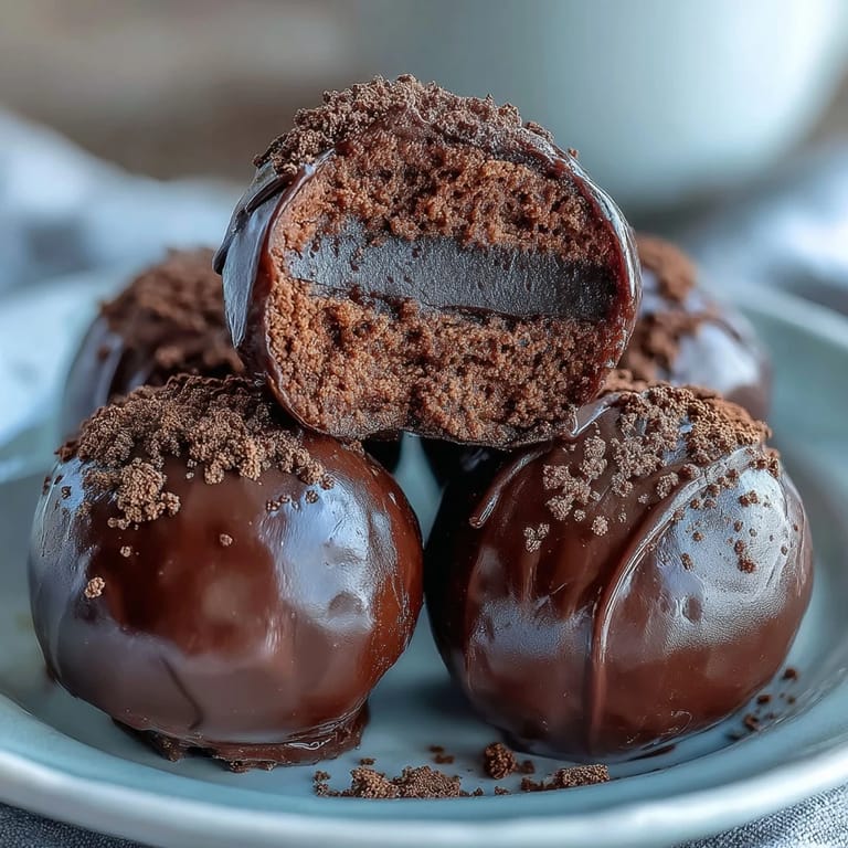 Freshly rolled Hojicha Truffles, coated in roasted green tea powder, pair beautifully with a steaming matcha latte.