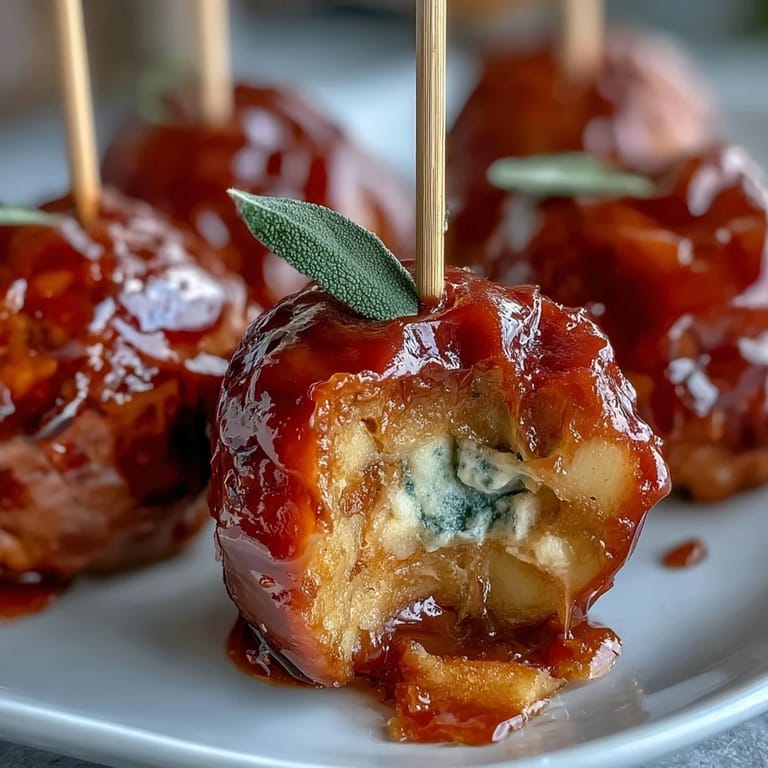 Mini Candy Apple Bites feature crisp Fuji apple chunks coated in sweet red candy shell, perfect for parties.