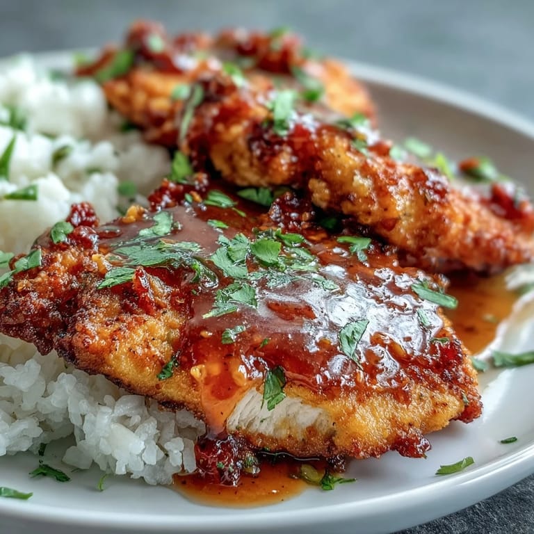Juicy chicken breasts coated in tangy honey mustard sauce, roasted alongside fresh green beans for a bright, healthy dinner.