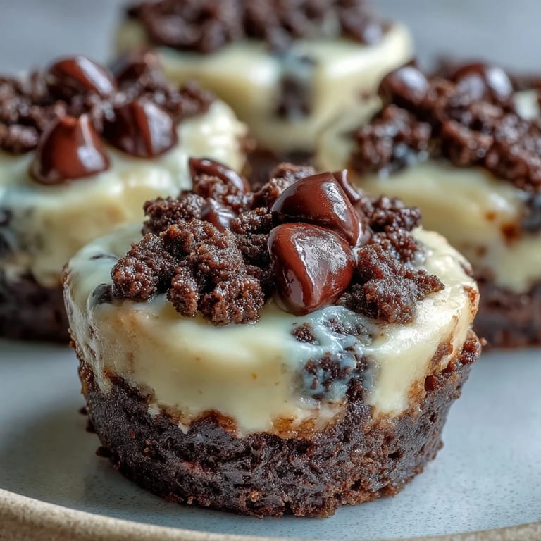 Decadent mini cheesecake bites with Oreo crust, ready for a party.